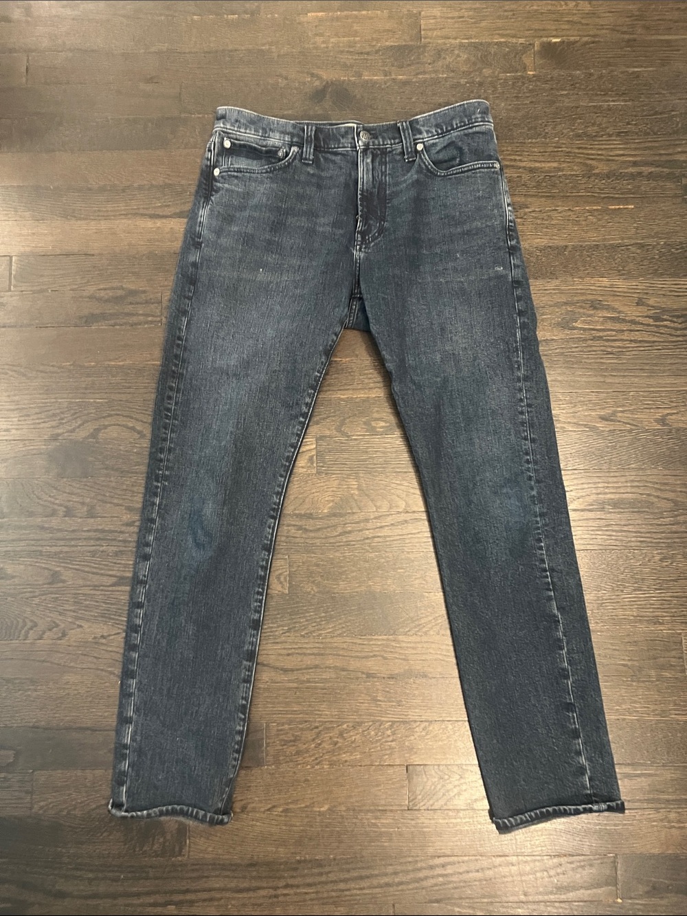 Madewell Men's Dark Blue Slim Straight Jeans
